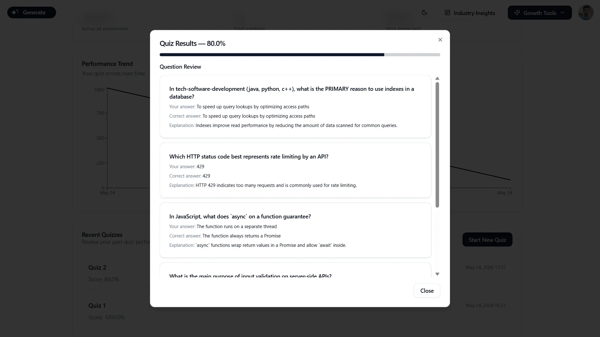 Generate — Resume builder