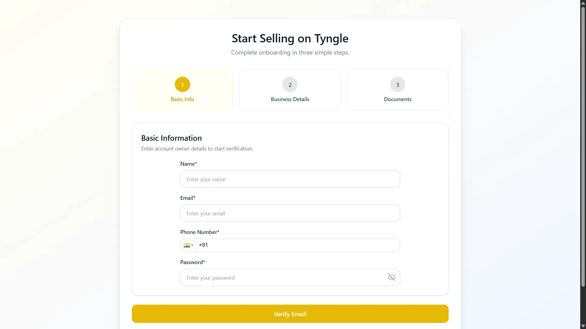 Tyngle — Seller orders