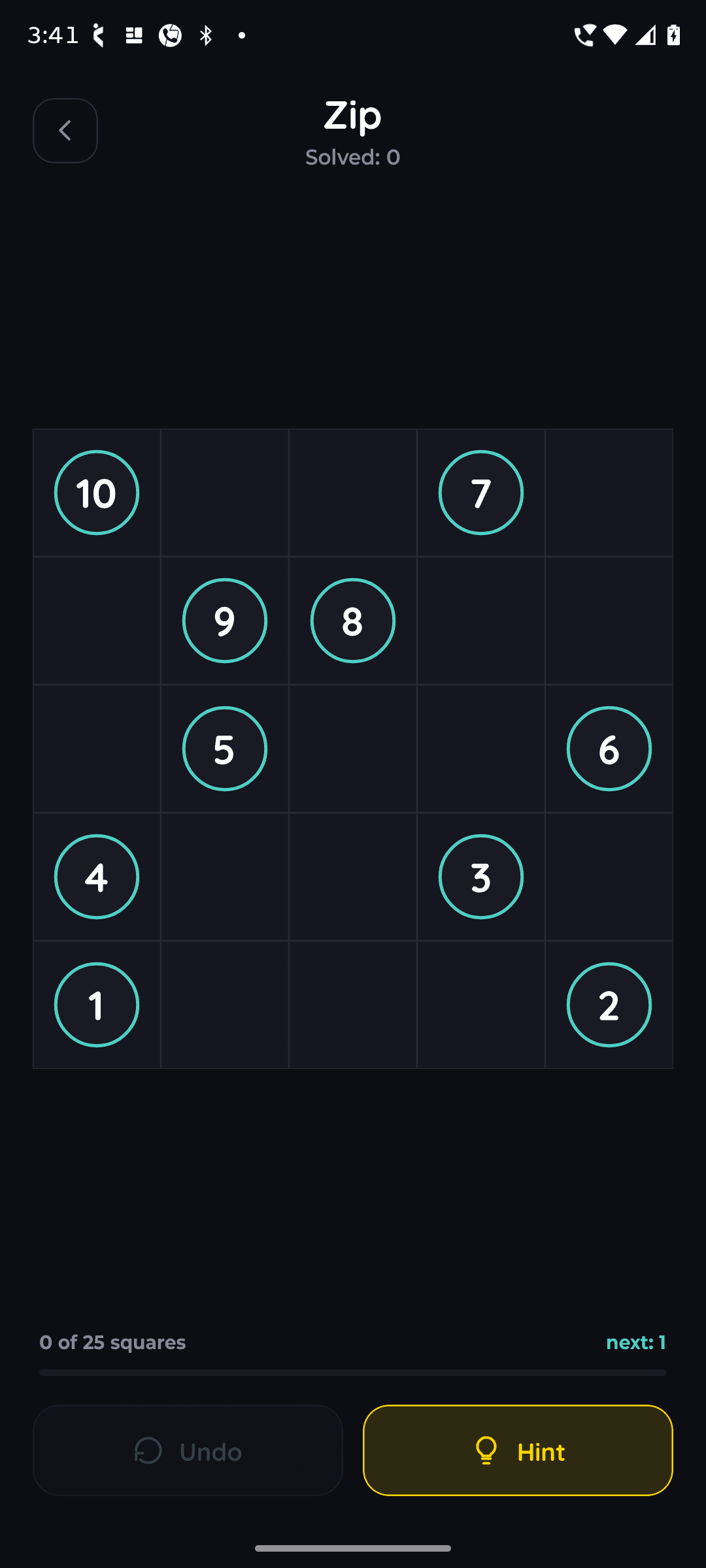 Zip — The board